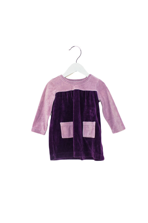 A Purple Long Sleeve Dresses from Hanna Andersson in size 12-18M for girl. (Front View)
