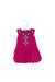 A Purple Sleeveless Dresses from Tea in size 6-12M for girl. (Front View)