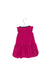 A Purple Sleeveless Dresses from Tea in size 6-12M for girl. (Back View)