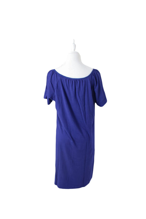 A Blue Short Sleeve Dresses from Seraphine in size M for maternity. (Back View)