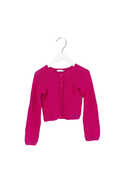 A Pink Cardigans from Catimini in size 3T for girl. (Front View)
