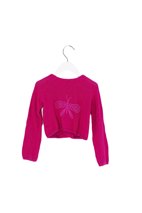 A Pink Cardigans from Catimini in size 3T for girl. (Back View)