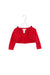 A Red Cardigans from Janie & Jack in size 12-18M for girl. (Front View)