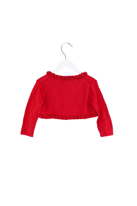 A Red Cardigans from Janie & Jack in size 12-18M for girl. (Back View)