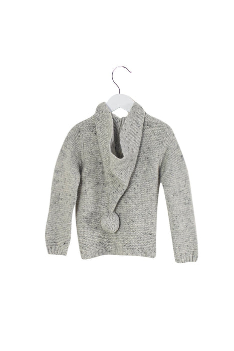 A Grey Cardigans from Arsène et les pipelettes in size 3T for girl. (Back View)