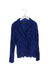 A Blue Cardigans from Monnalisa in size 8Y for girl. (Front View)