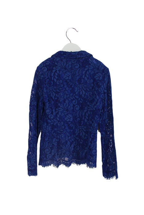 A Blue Cardigans from Monnalisa in size 8Y for girl. (Back View)