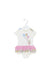 A Ivory Short Sleeve Dresses from Nicholas & Bears in size 0-3M for girl. (Front View)