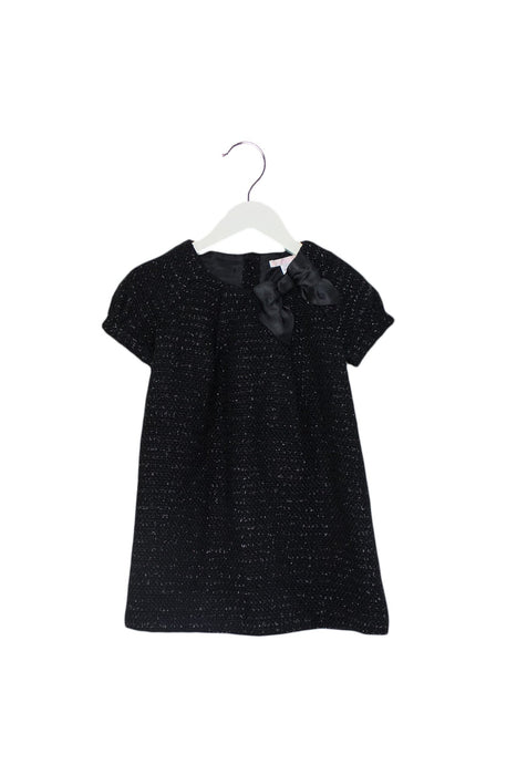 A Black Short Sleeve Dresses from Janie & Jack in size 4T for girl. (Front View)
