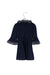 A Navy Long Sleeve Dresses from Nicholas & Bears in size 2T for girl. (Back View)