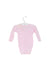 A Pink Long Sleeve Bodysuits from Petit Bateau in size 3-6M for girl. (Back View)