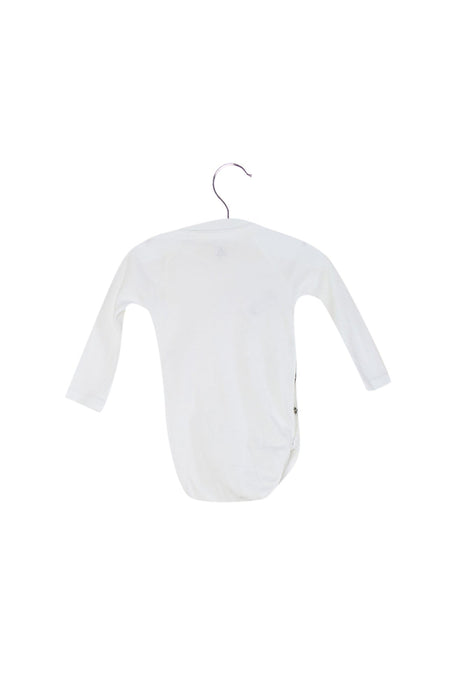 A White Long Sleeve Bodysuits from Petit Bateau in size 3-6M for neutral. (Back View)
