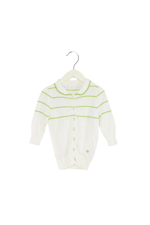 A White Cardigans from Nicholas & Bears in size 4T for girl. (Front View)
