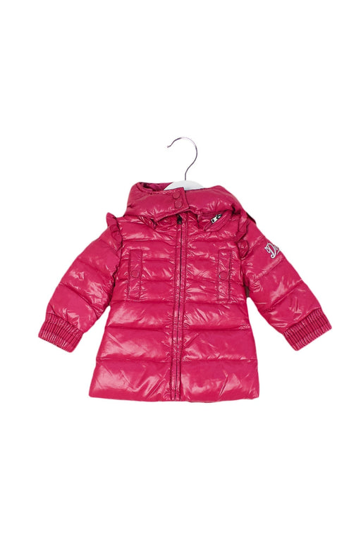A Pink Puffer/Quilted Jackets from Diesel in size 3-6M for girl. (Front View)