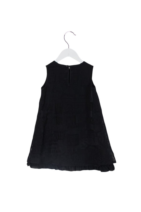 A Black Sleeveless Dresses from Diesel in size 4T for girl. (Back View)