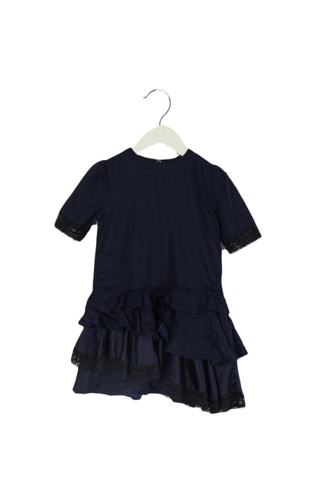 A Navy Short Sleeve Dresses from Diesel in size 4T for girl. (Front View)