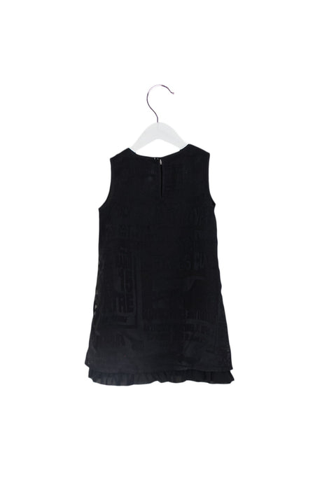 A Black Sleeveless Dresses from Diesel in size 4T for girl. (Back View)