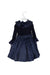 A Navy Long Sleeve Dresses from Nicholas & Bears in size 12-18M for girl. (Back View)