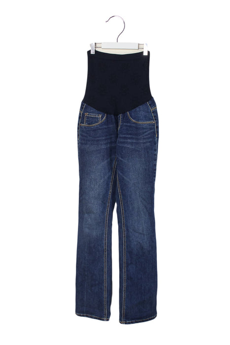 A Navy Jeans from Jessica Simpson in size XS for maternity. (Front View)