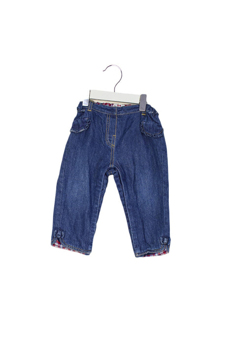 A Blue Jeans from Mayoral in size 6-12M for girl. (Front View)