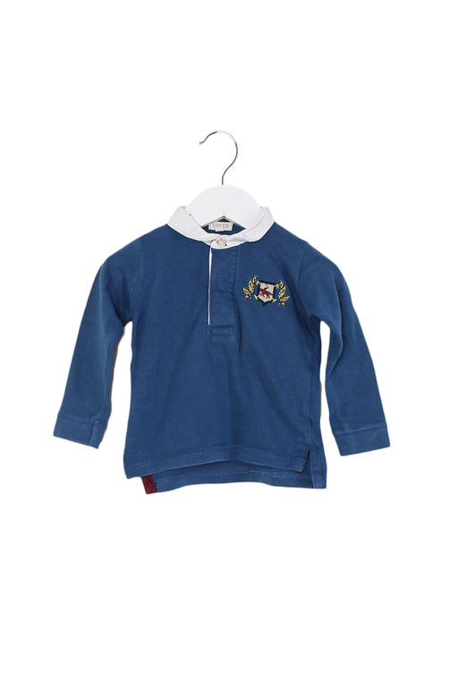 A Blue Long Sleeve Tops from Gocco in size 6-12M for boy. (Front View)