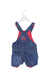 A Blue Overall Shorts from Catimini in size 12-18M for girl. (Back View)