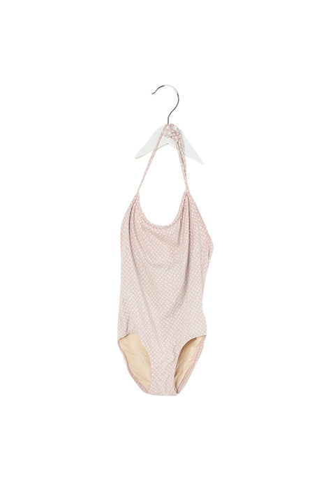 A Pink Swimsuits from Surlaplage in size 6T for girl. (Front View)