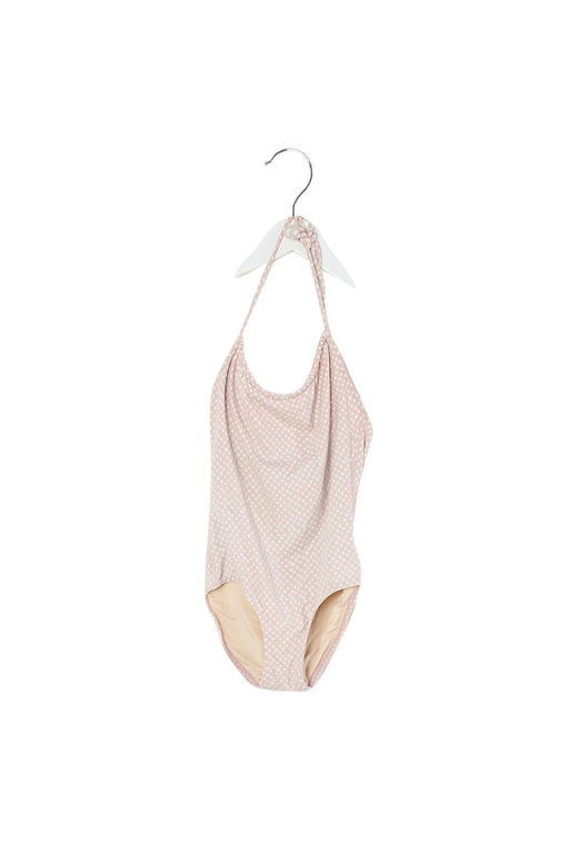 A Pink Swimsuits from Surlaplage in size 6T for girl. (Front View)