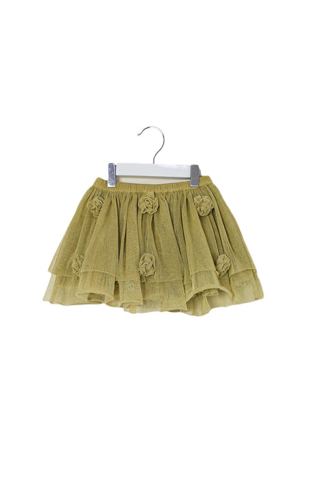 A Gold Tulle Skirts from CdeC in size 4T for girl. (Front View)
