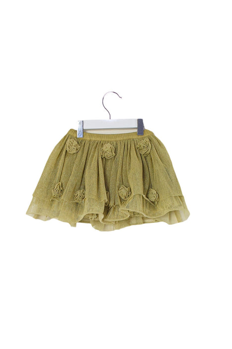A Gold Tulle Skirts from CdeC in size 4T for girl. (Back View)