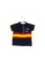 A Navy Short Sleeve Polos from Gocco in size 6-12M for girl. (Front View)