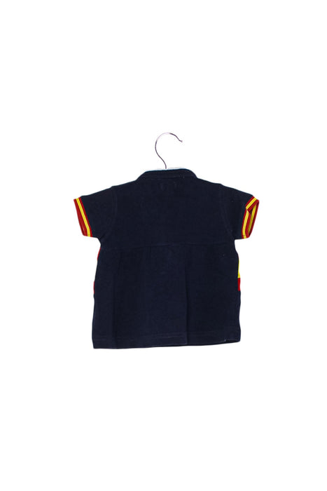 A Navy Short Sleeve Polos from Gocco in size 6-12M for girl. (Back View)