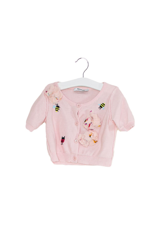 A Pink Cardigans from Rykiel Enfant in size 12-18M for girl. (Front View)