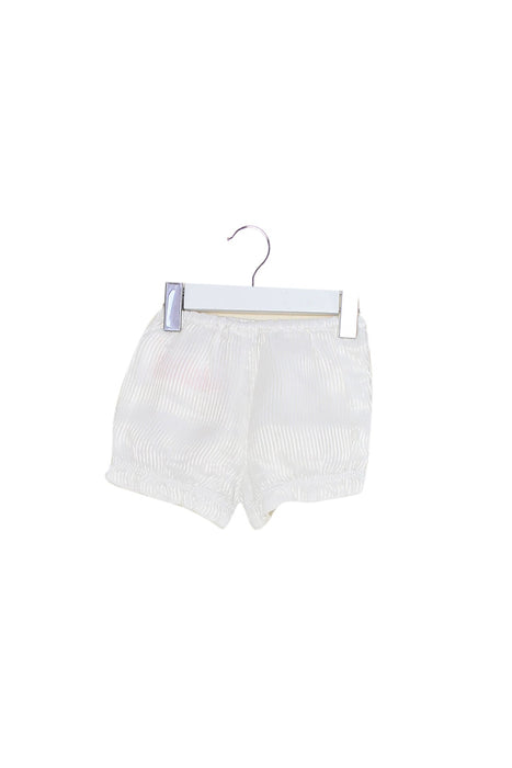 A White Shorts from Nicholas & Bears in size 6-12M for girl. (Front View)