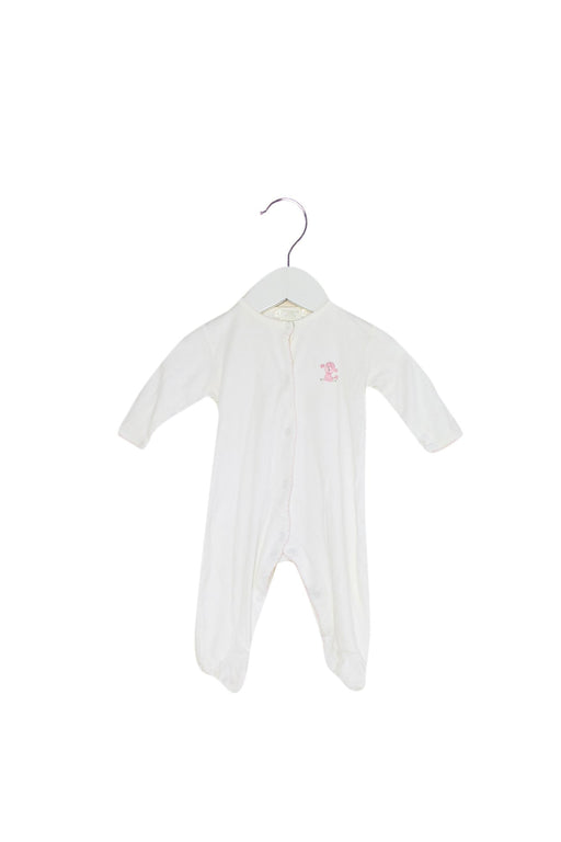 A White Long Sleeve Jumpsuits from Lyda Baby in size 0-3M for girl. (Front View)