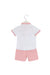 A Pink Shorts Sets from bloomB in size 6-12M for girl. (Back View)