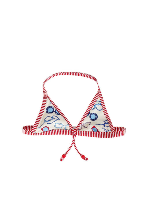 A Red Bikinis from Sunuva in size 5T for girl. (Front View)