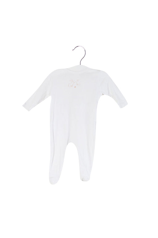 A White Long Sleeve Jumpsuits from Bout'Chou in size 0-3M for girl. (Front View)