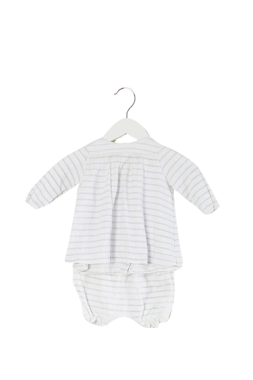 A White Long Sleeve Tops from Petit Bateau in size 0-3M for girl. (Front View)