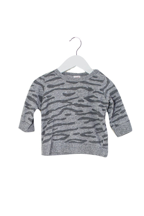 A Grey Long Sleeve Tops from Seed in size 3-6M for boy. (Front View)
