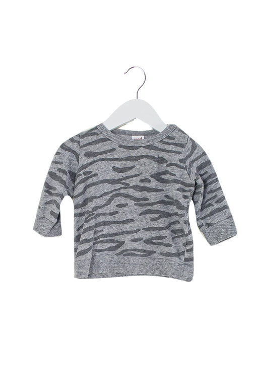 A Grey Long Sleeve Tops from Seed in size 3-6M for boy. (Front View)
