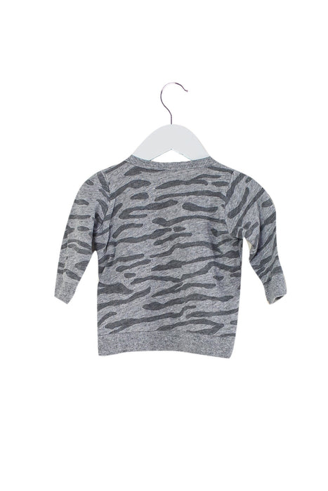 A Grey Long Sleeve Tops from Seed in size 3-6M for boy. (Back View)