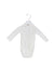 A White Long Sleeve Bodysuits from Jacadi in size 0-3M for girl. (Front View)