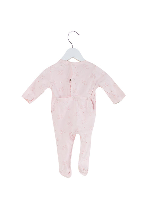 A Pink Long Sleeve Jumpsuits from Bout'Chou in size 0-3M for girl. (Back View)