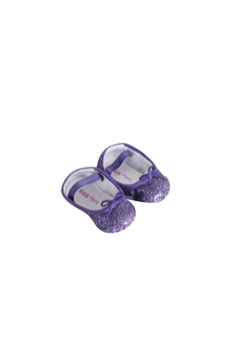 A Purple Flats from Bloch in size 0-3M for girl. (Front View)