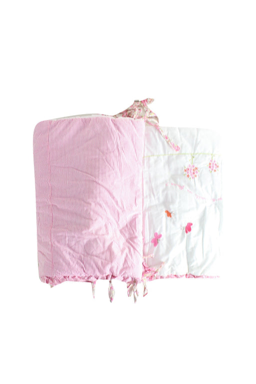 A Pink Crib Bumpers from Jacadi in size O/S for girl. (Front View)