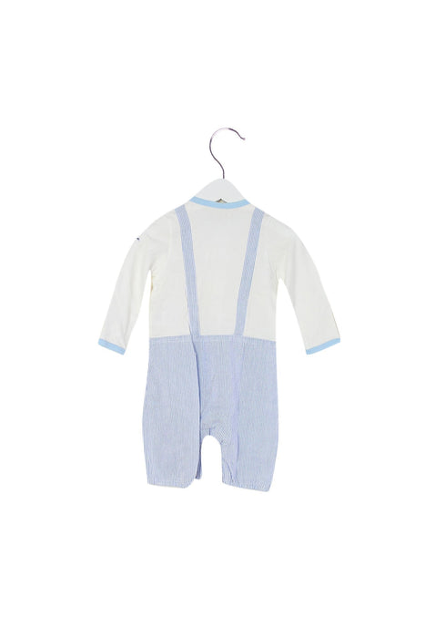 A White Long Sleeve Jumpsuits from Miki House in size 12-18M for boy. (Back View)