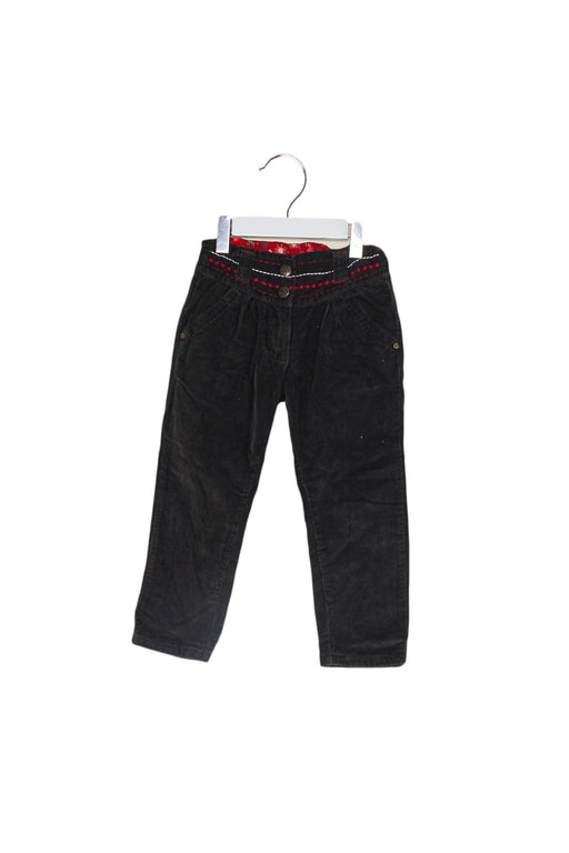 A Brown Casual Pants from La Compagnie des Petits in size 3T for girl. (Front View)