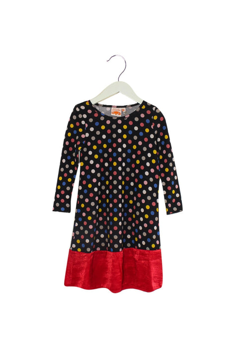 A Black Long Sleeve Dresses from As Know As Ponpoko in size 2T for girl. (Front View)