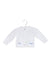 A White Cardigans from Jacadi in size 3-6M for girl. (Front View)